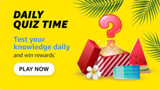 Amazon Daily Quiz Time Answers Today, February (₹1250)