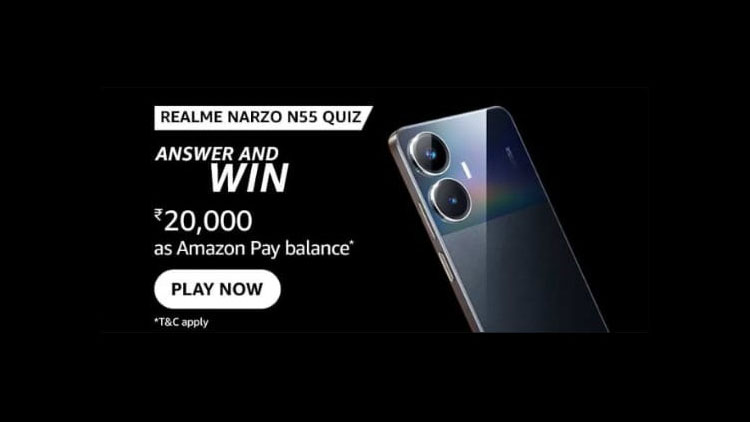Realme-Narzo-55-Amazon-Quiz-Answers