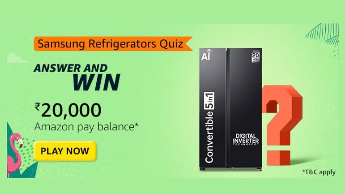 Amazon-Samsung-Refrigerator quiz answer