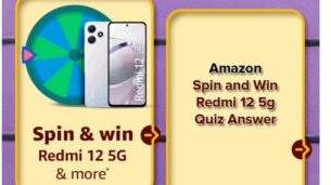 Amazon Redmi 12 5g Quiz Answer
